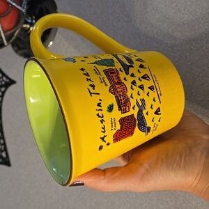 Austin Texas Souvenir Yellow Mug, '08,  EUC